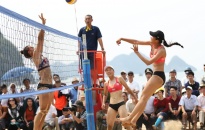 Sôi động, hấp dẫn giải bóng chuyền bãi biển nữ Hải Phòng mở rộng