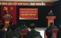 Ban CHQS quận Đồ Sơn khai mạc tập huấn cán bộ năm 2020