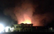 Thái Bình: Cháy lớn tại nhà máy sản xuất sợi OE 