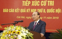 Thủ tướng Nguyễn Xuân Phúc tiếp xúc cử tri huyện đảo Cát Hải