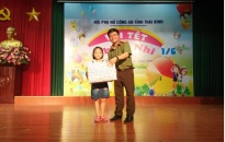 200 con CBCS Công an tỉnh Thái Bình tham gia ngày Quốc tế thiếu nhi