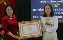 Hội LHPN huyện Kiến Thụy nhận Bằng khen của Thủ tướng Chính phủ