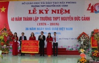 Trường THPT Nguyễn Đức Cảnh (huyện Kiến Thụy): Kỷ niệm 40 năm thành lập trường