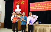 Công bố quyết định về công tác cán bộ huyện Kiến Thụy