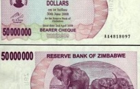 Zimbabwe phát hành tờ tiền 50 tỉ đô la