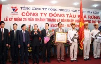 Tổng Cty CNTT Phà Rừng đón nhận huân chương Độc lập hạng nhì