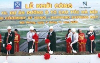 Khởi công gói thầu EX 10 đường cao tốc Hà Nội - Hải Phòng