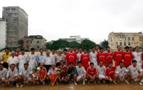 Giao hữu bóng đá cựu cầu thủ Công an Hải Phòng và Hà Nội