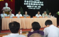 Ứng cử viên đại biểu HĐND TP tiếp xúc cử tri quận Lê Chân