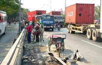 Phân luồng giao thông sửa chữa đường Nguyễn Văn Linh