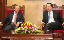 Bí thư Thành ủy Nguyễn Văn Thành tiếp đoàn đại biểu Tập đoàn dầu khí quốc gia Việt Nam