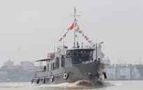 Công ty Nam Triệu CATP: Bàn giao tàu tuần tra ST232
