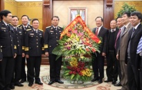 Bí thư Thành ủy Nguyễn Văn Thành tiếp đoàn Bộ tư lệnh Hải quân