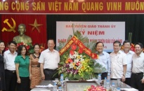 Bí thư Thành ủy Nguyễn Văn Thành thăm, chúc mừng Ban Tuyên giáo Thành ủy