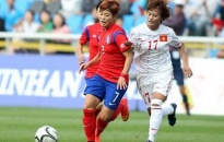 Nữ Việt Nam thua Hàn Quốc 0-3 trong trận tranh huy chương đồng