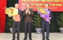 Đồng chí Dương Anh Điền giữ chức Bí thư Thành ủy Hải Phòng