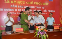 Phối hợp đảm bảo ANTT tuyến đường ô tô cao tốc Hà Nội-Hải Phòng