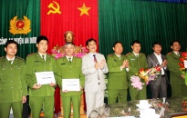 Lãnh đạo CATP khen thưởng Công an huyện An Dương
