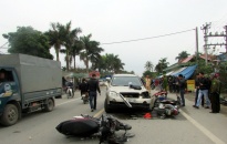 Xe ô tô gây tai nạn giao thông liên hoàn tại huyện An Lão