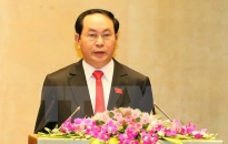 Đảng ủy Công an TW, Bộ CA chúc mừng Chủ tịch nước Trần Đại Quang