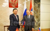 Thượng tướng Tô Lâm hội đàm với các quan chức an ninh Nga