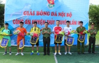 Khai mạc giải bóng đá Công an huyện Thủy Nguyên lần III