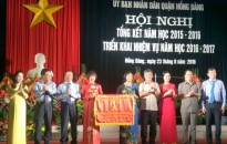 Ngành GD&ĐT quận Hồng Bàng: Nhận Cờ thi đua xuất sắc dẫn đầu khối quận