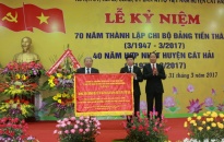 Kỷ niệm 70 năm thành lập chi bộ tiền thân Đảng bộ huyện Cát Hải