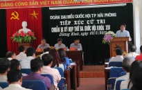 Đại biểu Quốc hội thành phố: Tiếp xúc cử tri Dương Kinh, Vĩnh Bảo