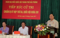 Thủ tướng Nguyễn Xuân Phúc tiếp xúc cử tri quận Đồ Sơn (Hải Phòng): Quyết tâm xây dựng Chính phủ kiến tạo, liêm chính