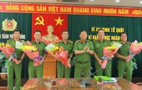 CATP khen thưởng Phòng PC45, PC49 và công an các quận Hồng Bàng, Lê Chân, Kiến An