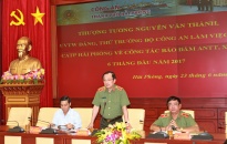 Thượng tướng Nguyễn Văn Thành, Thứ trưởng Bộ Công an: Làm việc với CATP Hải Phòng