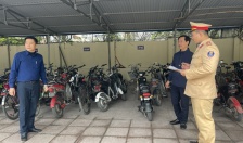 Công an huyện An Dương xử lý nghiêm học sinh, sinh viên điều khiển phương tiện vi phạm về TTATGT 