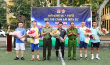 Khai mạc giải bóng đá nam 7 người chào mừng 78 năm Ngày truyền thống lực lượng Cảnh sát hình sự