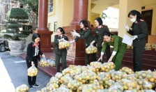 Hội phụ nữ Công an thành phố Hải Phòng hỗ trợ tiêu thụ 4 tấn cam cho bà con nông dân tỉnh Hưng Yên