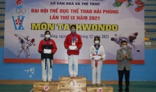 Bế mạc và trao Giải thi đấu bộ môn Taekwondo trong chương trình Đại hội Thể dục thể thao Hải Phòng lần thứ 9 năm 2021