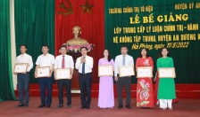 Huyện An Dương: Bế giảng lớp Trung cấp Lý luận chính trị- hành chính khóa XI 