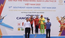 Sea Games 31: Đội tuyển Việt Nam xuất sắc giành Huy chương Vàng nội dung đua thuyền đơn nữ Canoeing 1.000m