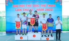 Giải Cầu lông trong chương trình Đại hội TDTT quận Hồng Bàng lần thứ IX năm 2022 thành công tốt đẹp