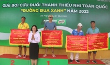 Chung kết giải bơi cứu đuối thanh thiếu nhi toàn quốc “Đường đua xanh” năm 2022