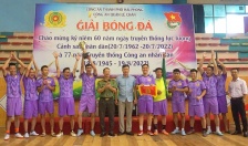 Công an quận Lê Chân:  Bế mạc giải bóng đá mini lần thứ 3