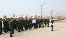   Đoàn cán bộ Cục cứu hộ cứu nạn (Bộ Quốc phòng) khảo sát địa điểm diễn tập phòng thủ dân sự thành phố Hải Phòng     