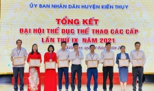 Huyện Kiến Thụy tổng kết Đại hội Thể dục thể thao các cấp lần thứ IX 