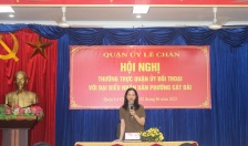 Quận ủy Lê Chân:  Lắng nghe giải quyết kiến nghị của người dân