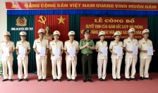 Công an huyện Kiến Thụy: 55 cán bộ, chiến sĩ được thăng cấp bậc hàm, nâng lương năm 2023