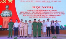 Quận Hồng Bàng ký quy chế phối hợp bảo đảm TTATGT trường học