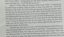 Thư cảm ơn gửi đồng chí Trưởng phòng An ninh mạng và phòng, chống tội phạm sử dụng công nghệ cao
