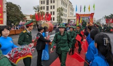 126 thanh niên quận Hải An lên đường thực hiện nghĩa vụ quân sự và tham gia Công an nhân dân
