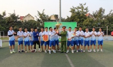 Công an quận Dương Kinh đoạt giải Nhất giải bóng đá nam 7 người Khối Công an quận năm 2024