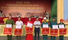 Huyện Tiên Lãng Sôi nổi hội thi nghiệp vụ chữa cháy và cứu nạn, cứu hộ “Tổ liên gia an toàn phòng cháy, chữa cháy” năm 2024
